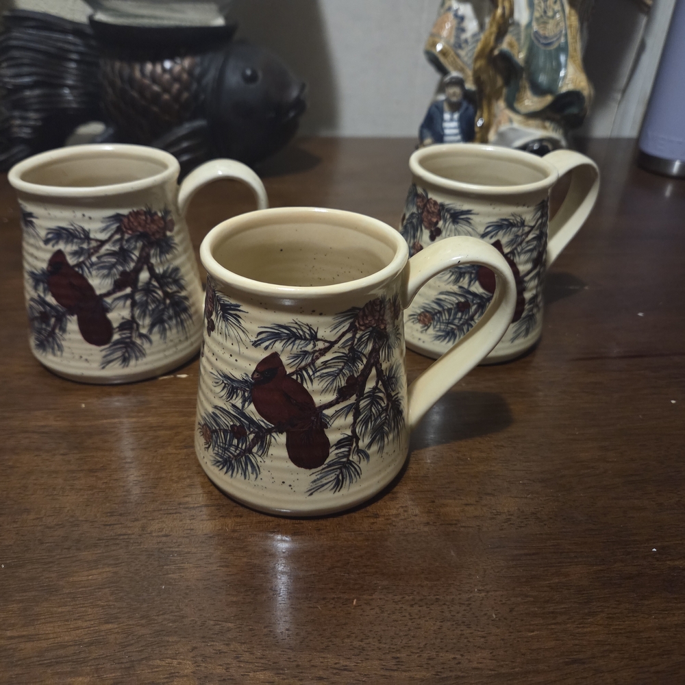 Papel Giftware Red Cardinal Mug Trio